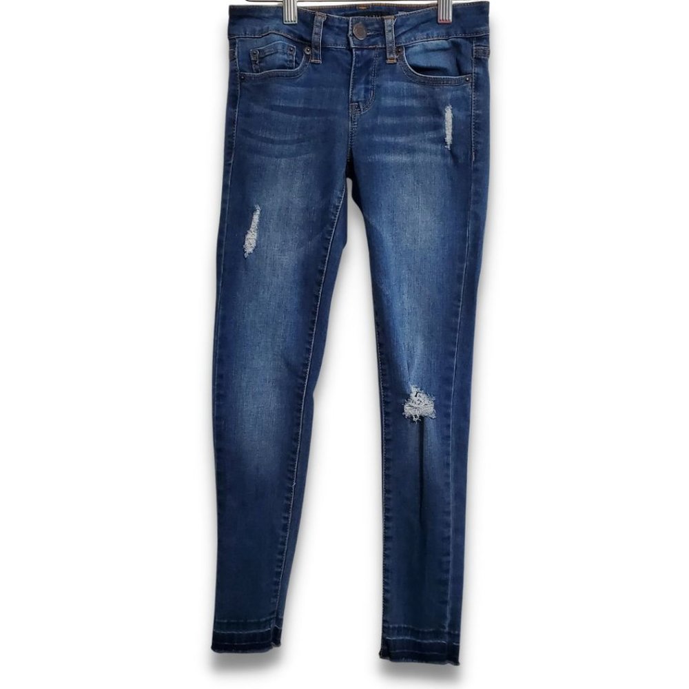 Aeropostale Women's Size 00 Blue Denim Holy Jeggings Jeans